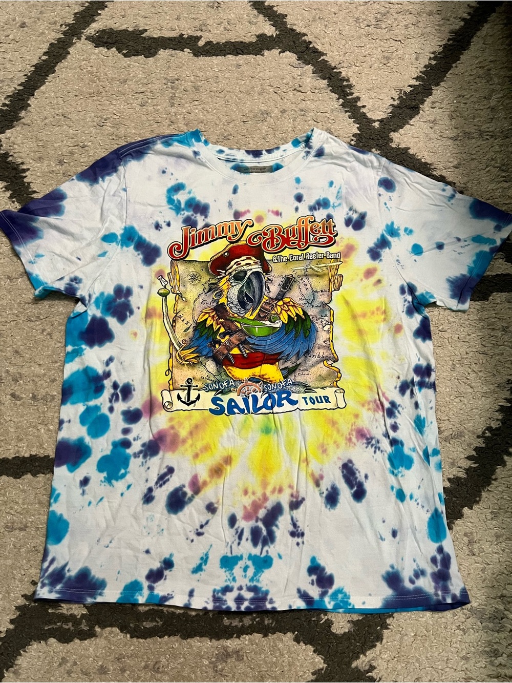 Tie-Dye Son of a Sailor Tour 2018 Short Sleeve T-Shirt - Multicolor
